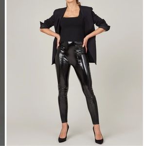 SPANX Patent Leather Leggings New XS
